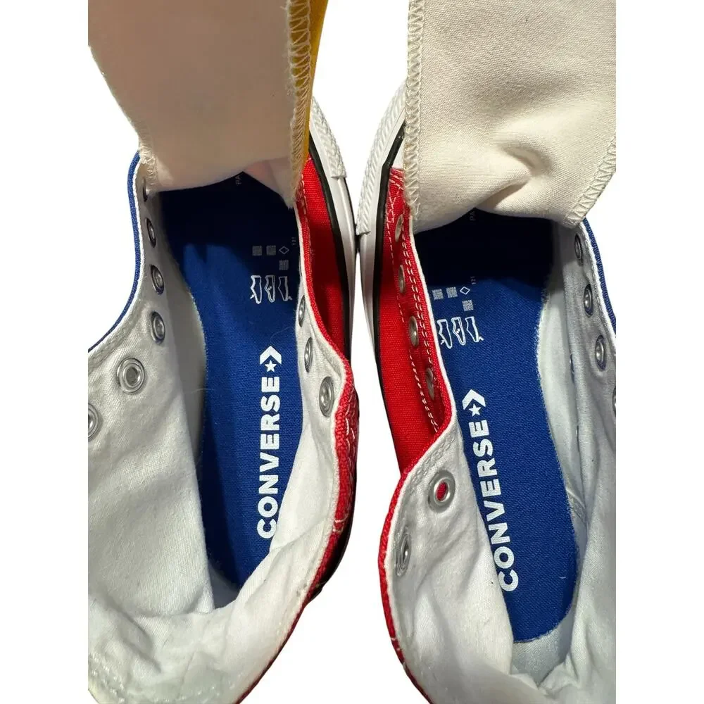 Converse Multicolored Youth Tennis Shoe Size 4-no shoe strings